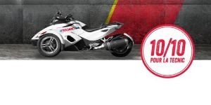 Cours pour les trois roues (Spyder)