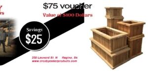 Crosby Cedar Products Crosby Cedar Products Regina ($100)