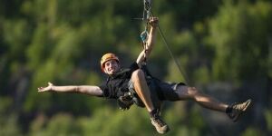 Tyroparc Mega ziplines in the Laurentians