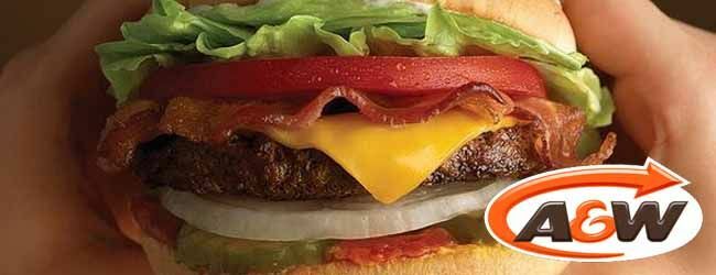 A&W Restaurants  - $15 applicable at A&W Drummondville and St-Hyancinthe
