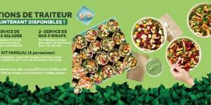 Freshii Sherbrooke Offre bar à salades ou Wraps pour 10 à 15 personnes 